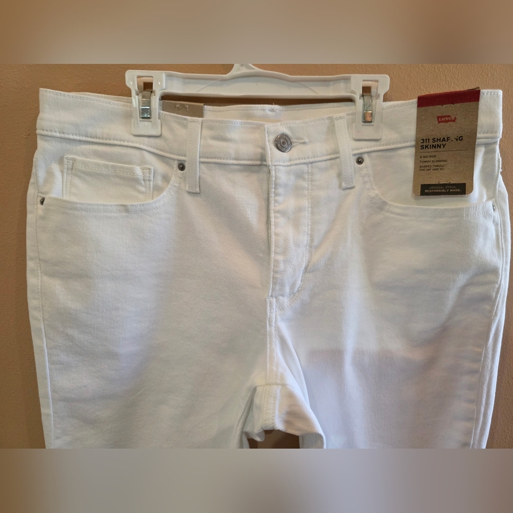 Levi's Women's White 311 Shaping Skinny Jeans Size 32x28 - Picture 5 of 12